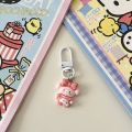 Sanrio Keychains Fashion Pompom Purin Yawning Kuromi Keychain Pachacco KT Cat Nighty Cinnamoroll Pendant Kawaii Pa. Pajamas Party My Melody Keyring Couple.. 