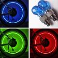 2 Pcs Creative Skull Design LED Light Bicycle Bike Tire Wheel Valve Cap Warning Lights. 
