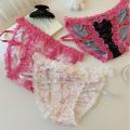 KT Babes* Pure Lust Wind Ice Silk Panties Women's Thin Cutout Breathable Pure Lust Lace Women's Briefs. 