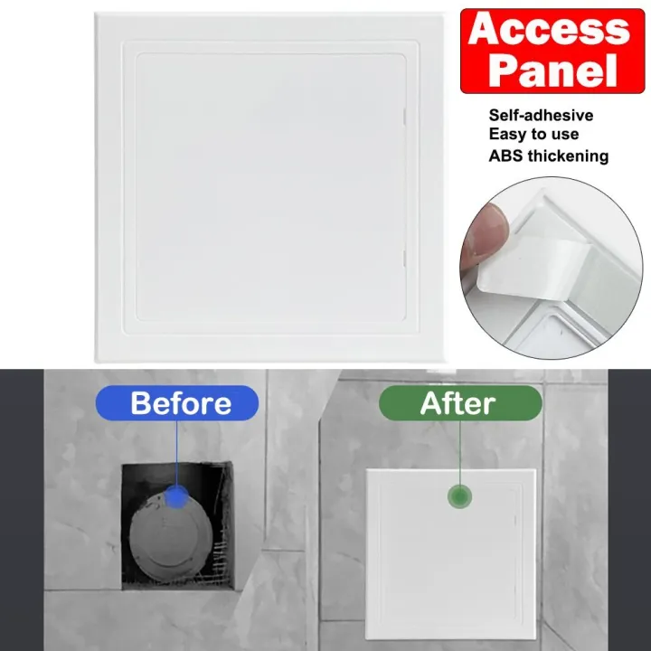 Door Latch Self-adhesive Access Panel Door Plastic White Inspection ...