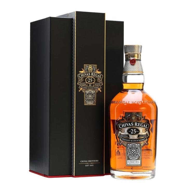 Chivas Regal 25 Year Old Blended Scotch Whisky - 700 ml -By Cheers Online