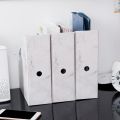 Sturdy Cardboard Magazine Holder Waterproof Magazine Storage Box Book Bins Desk File Holder Organizer. 