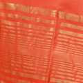 SOCH Orange Cotton Plain Golden Border Design Saree For Women. 