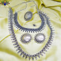 Jewels of Nepal Silver Oxidized Ethnic Style Jewelry Set for Women. 