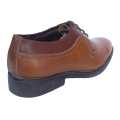 Brown  Leather  Lace Up Oxford Design Black Horse Formal Shoes For Men. 