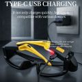 Compact 5 Modes LED Glasses Headlights Windproof Waterproof Multifunctional Headlamp COB Lightweight Eyeglass Lamp Mechanic Work. 