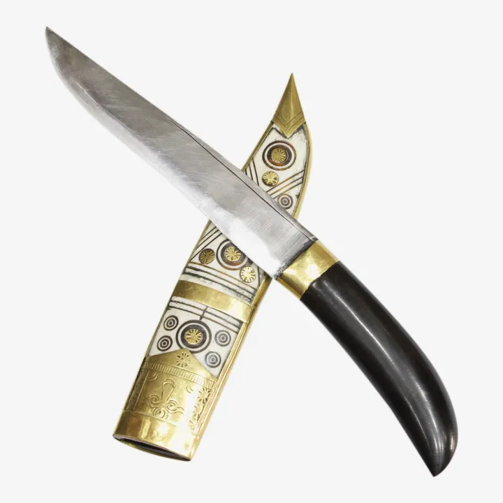 Black/Gold/Silver%20Nepali%20Handicrafts%20Bone%20Handle%20With%20Cover%20Knife%2010%20Inch%20Only%20For%20Decoration%20-%20Image%205