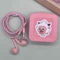 in-Ear Applicable Game Apple Huawei Student Headset Wired Xiaomi Earplugs vivo Cute OPPO Good-looking. 