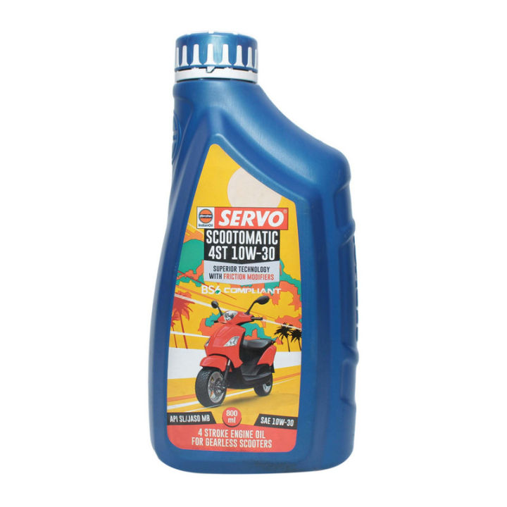 Servo Scootomatic 4St 10W-30 Engine Oil For Scooters 800 Ml