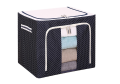 New 66L Large Capacity Quilt Storage Box Folding Oxford Cloth Clothes Dust-Proof Storage Bag Home Blanket Pillow Organizer-Multicolor. 