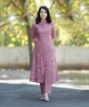 Fabdale Floral Printed Kurti Palazzo Set | Festive, Casual & Party Wear (DVST-024). 