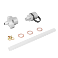 Car Aluminum Alloy Oil Drain Valve Quick Drain Suitable Quick Twist Oil Drain Valve for M12x1.25 with Hose Parts. 
