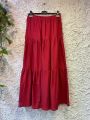 Plain long  Cotton Skirt for Women. 