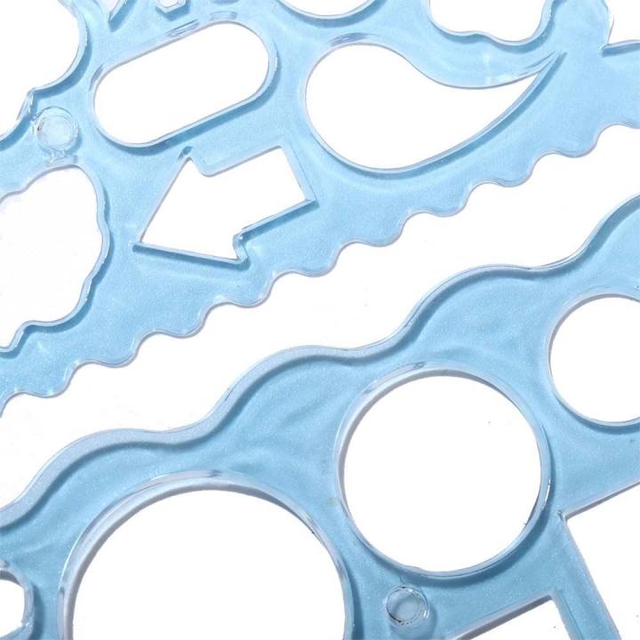 Multipurpose%202PCS%20Multifunctional%20Office%20Geometric%20Drawing%20Template%20Stationery%20Geometric%20Function%20DIY%20Puzzle%20Circle%20Maker%20Drawing%20Ruler%20Drawing%20Ruler%20Template%20Rulers%20Drafting%20Supplies%20Mathematical%20Geometry%20Wavy%20Line%20Ruler%20-%20Image%208