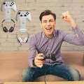 Universal Wall Mounted Acrylic Headset Stand Hanger Game Controller Holder Space Saving Gamepad Holder Wall Mount For PS4/Xbox. 