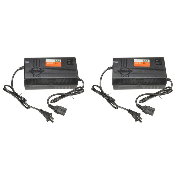 NANLIY 2X 72V 20AH Motorcycle Battery Charger 6 LED Display for Scooter Wheel Lead Acid Battery Electric Bicycle Accessories US Plug