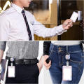 Sturdy Badge Holder Heavy Duty Lightweight Reliable Keychain Compact Portable Id Card Holder for Key Office Doctor Nurse. 