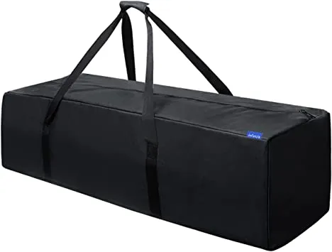 40%20Inch%20Zipper%20Duffel%20BagTravel%20Sports%20Equipment%20Bag%20Water%20Resistant%20Oversize%20Inchi%20Bag%20Black%20-%20Image%202