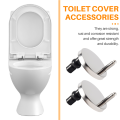 NAMUNY 2pcs New Sets Toilet Seat Screws Top Fix Hinge Pack Repair Tool Replacement. 