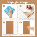 Cork Board Bulletin Board, Small Rectangular Pin Board for Wall, Self-Adhesive Cork Board for Office, School and Home. 