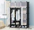 12 Cube Storage Organizer With Shoe Rack Closet Portable Wardrobe Combination, Modular Cabinet For Space Saving. 