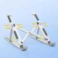 Aluminum Alloy 7-Level Adjustable Laptop Stand for 10 to 17 Inches Mackbook/Laptops. 