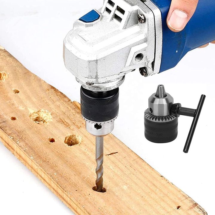 Kqueebee%201.5-13mm%20Drill%20Chuck%201/2-20%20UNF%20with%20SDS%20Plus%20Adapter%20and%20Collet%20Key%20Drill%20Chuck%20for%20Drilling%20Electric%20Drill%20Conversion%20-%20Image%207
