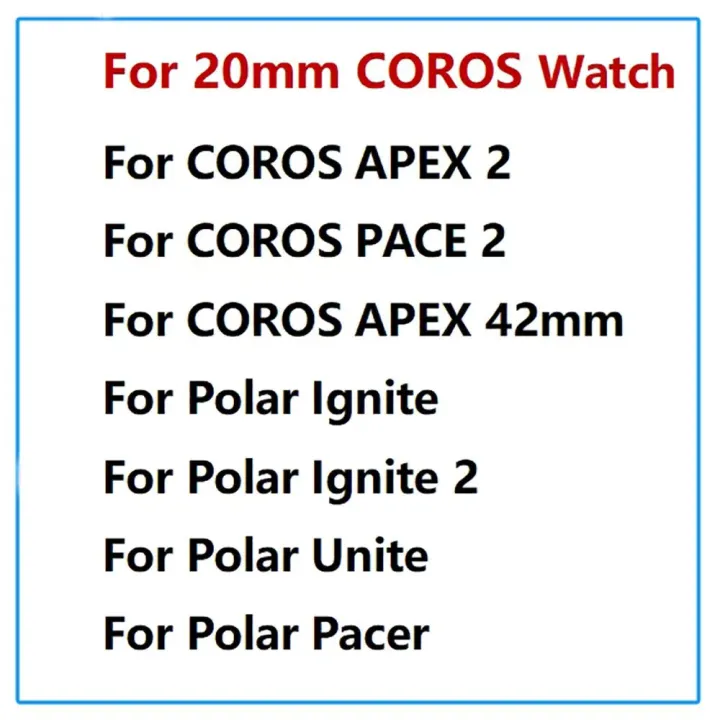 50%25%20discount%2020mm%20Silicone%20Bracelet%20For%20COROS%20APEX%202%20PACE%202%2042mm%20Smart%20Watch%20Band%20For%20Polar%20Pacer/Polar%20Ignite%203/2%20Soft%20Strap%20Sport%20Wristband%20-%20Image%202