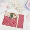 Portable Convenient Makeup Brush Bag Large Capacity Pink Cosmetic Storage Bag Beauty Tool Eyebrow Pencil Box Makeup Brush Organizer Household. 
