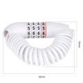 Portable Anti-theft Bicycle Helmet Password Lock Alloy 122cm Stretchable Four-digit Combination Lock Universal Security Lock For MTB Road Bike. 