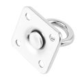 NAMUNY 6Pcs Square Swivel Pad Eye Rotatable Ceiling Hook Wall Mounted Hook Stainless Steel Eye Pad Plate for Yoga (with Screws). 