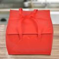 Foldable Large Cooler Bag Portable Food Cake Insulated Bag Aluminum Foil Thermal Box Waterproof Ice Pack Lunch Box Delivery Bag Red. 
