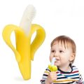 Mumlove Baby Banana Yellow Infant Toothbrush - Easy to Hold, Train Infants for Oral Hygiene & Teething. 