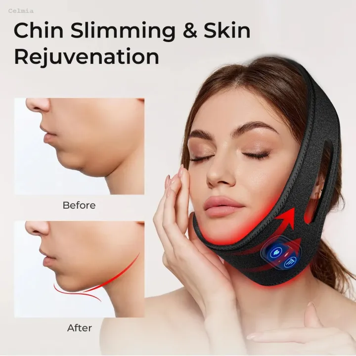 Celmia%20Rechargable%20Neck%20Brace%20V%20Face%20Wearable%20Red%20Light%20Therapy%20Neck%20%E3%80%902025%20Version%E3%80%91%20Belt%20Skin%20Care%20Home%20Use%20Infrared%20Therapy%20Face%20Care%20LED%20Lights%20-%20Image%202