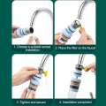 Universal Faucet Filter 6 Layers Tap Purifier Splashproof 360 Degree Rotation Water Saving Bubbler for Home Kitchen Bathroom. 