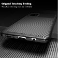 Lenuo for Samsung Galaxy M31s Case Silicone Matte Carbon Fiber Back Cover. 