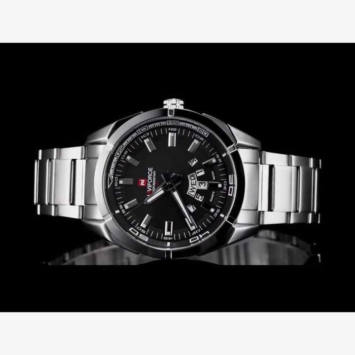 NAVIFORCE 9038 Men Quartz Watches Luxury Sport Waterproof Watches Men's Stainless Steel Wrist Watches | Daraz.com.np