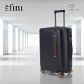 efini by NUELITE Parma 28-inch Spinner | 8 wheel Luggage | Antitheft zipper | TSA Lock | Transparent TPU wheels | Polycarbonate PC Hard shell | Check-in Suitcase | Large Size | Premium Leather Handles and trims. 
