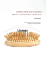 Wooden Massage Comb Mini Brush Massage Detangling Hairbrush No Handle Scalp Care Styling Comb for Straight Curl Hair. 