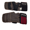 Gym Gloves Good Quality Leather   Weight Lifting Gloves with Wrist Support Strap Pro Padded Gym Gloves for Powerlifting, Cross Training, Workout, Best for Both Men & Women. 