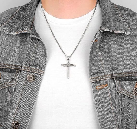 ANX%20Matte%20Black%20Cross%20Stainless%20Men's%20Pendant%20/%20Designs%20Available/Metal%20Locket%20-%20Image%203