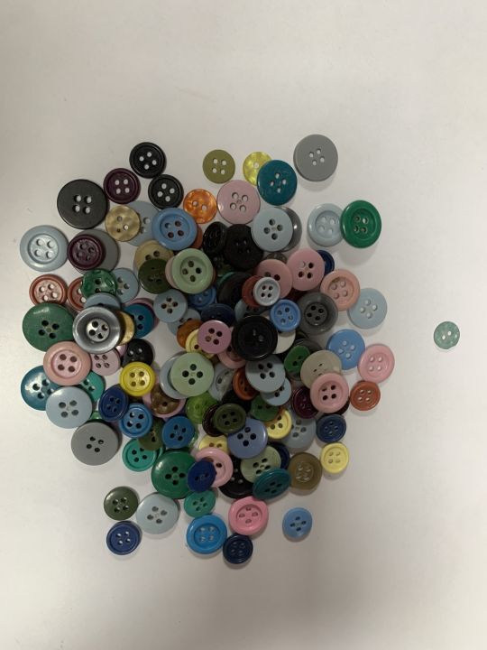 (Pack of 100) Buttons / Button Assorted Colour Mix All Colors and Sizes ...