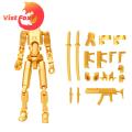 Small Flexible Movable Model Dolls Kids Joint DIY Puppet Action DIY Kit Color 3D Printed Multi Robot Toy Creative Action Articulating Favorite Pose Statue. 