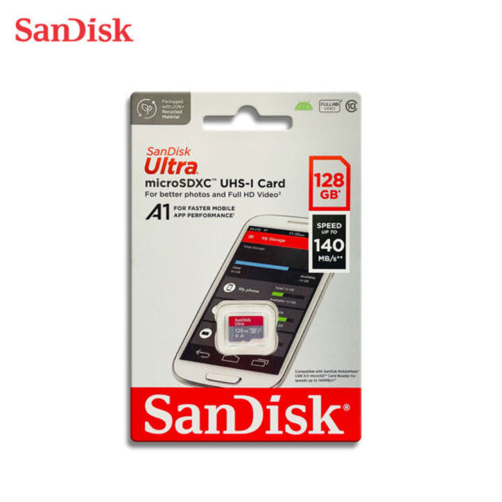 SanDisk%20Ultra%20MicroSDXC%20128GB%20UHS-I%20Speed%20Up%20To%20140MB/s,%20A1%20Class%20@10%20Memory%20Card%20-%20Image%202