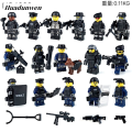 Chunjieda Gift Toys Army Lego Education Building Blocks Soldier Fifty peFifty percent discount rcent discount Pieces 16 Pack Mini Figures SWAT Series Kids Toys. 