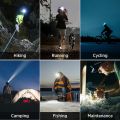 LED Headlight, Super Bright Rechargeable 500 Lux COB Headlight, with 10 USB Headlight Modes, and Waterproof. 