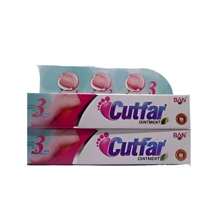 Cutfar Ointment 2pcs Set For Cracked Heels Rough Skin Chilblain And Cuts Wounds