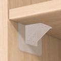 Strong Load Bearing Partition Support Holder Closet Cabinet Clapboard Support Hook Stickers/ Wardrobe Shelves Punch-free Shelf Support Pegs/ Partition Bracket Strong Triangle/ Self Adhesive Wall Hangers Holder /. 