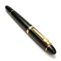 Jinhao 159 Vivid Office Fountain Pen Black Lacquered Gold Trim And Medium Nib. 