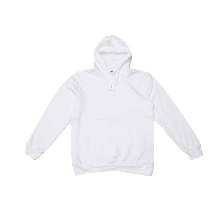 Full white hoodie sale